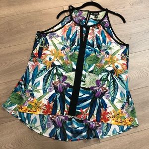 Nicole Miller Floral Top XL